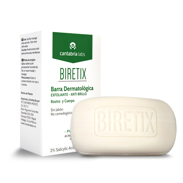 BIRETIX kietas prausiklis su 2% salicilio rūgštimi, 80 g