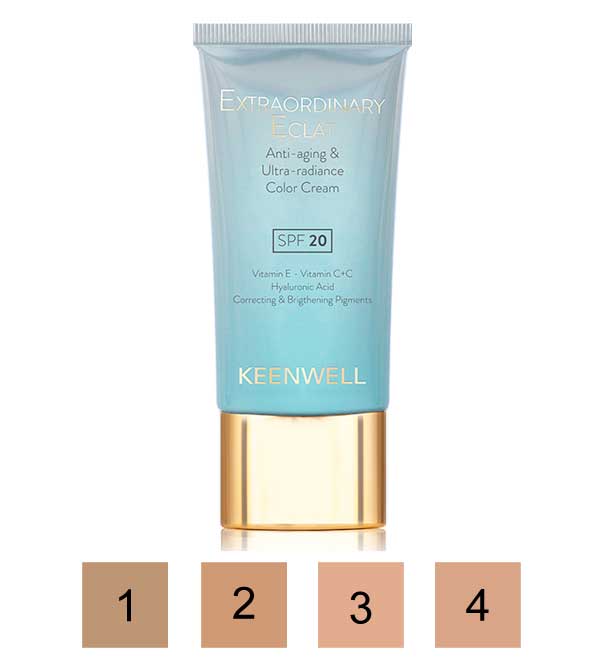 KEENWELL EXTRAORDINARY ECLAT kremas su spalva SPF 20, 40 ml (Nr. 3)