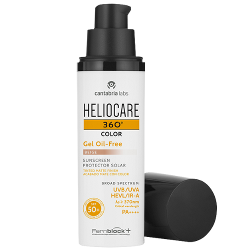 HELIOCARE 360 COLOR OIL-FREE apsauginis gelis nuo saulės SPF50+, 50 ml (beige spalva)