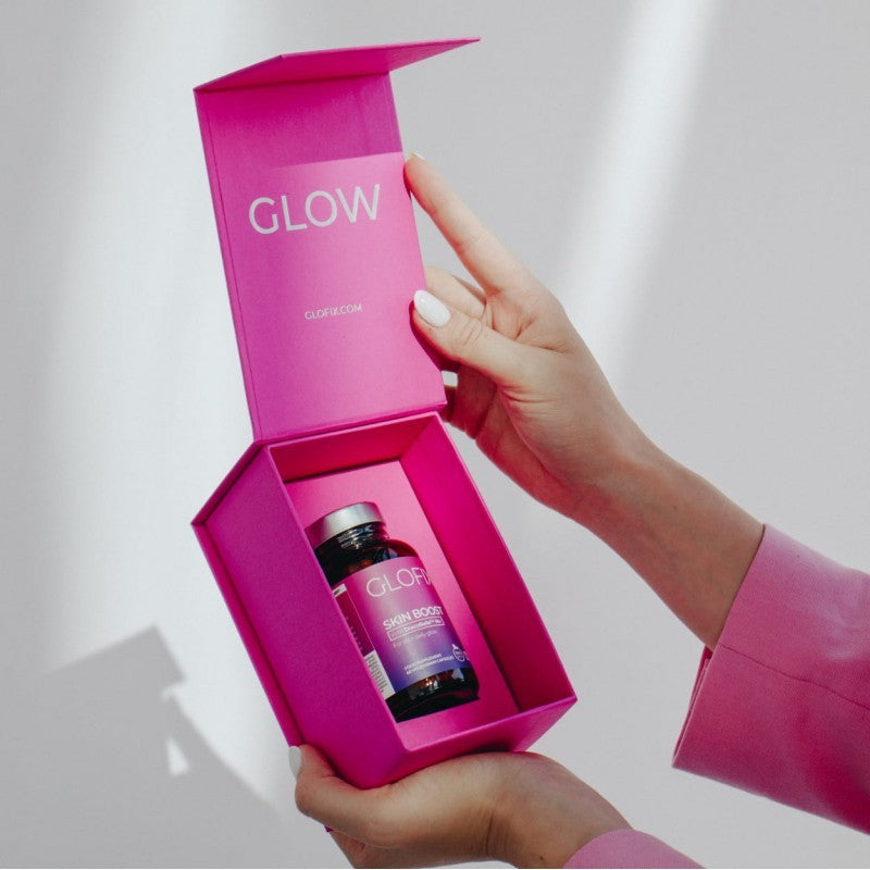 GLOFIX® maisto papildai odai ir plaukams „SKIN BOOST“, 60 kaps.