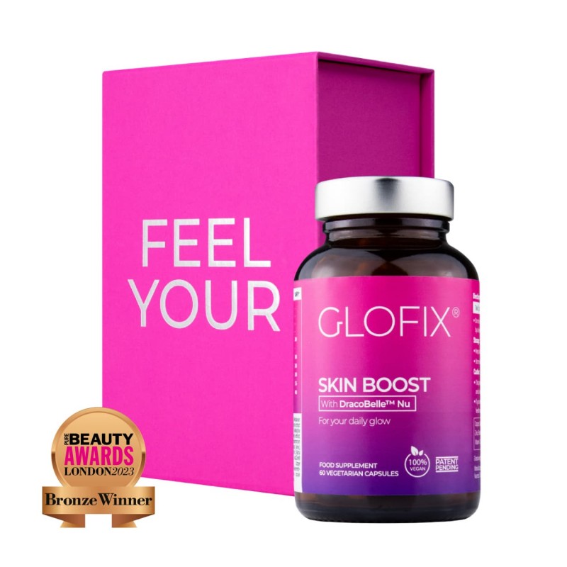 GLOFIX® maisto papildai odai ir plaukams „SKIN BOOST“, 60 kaps.