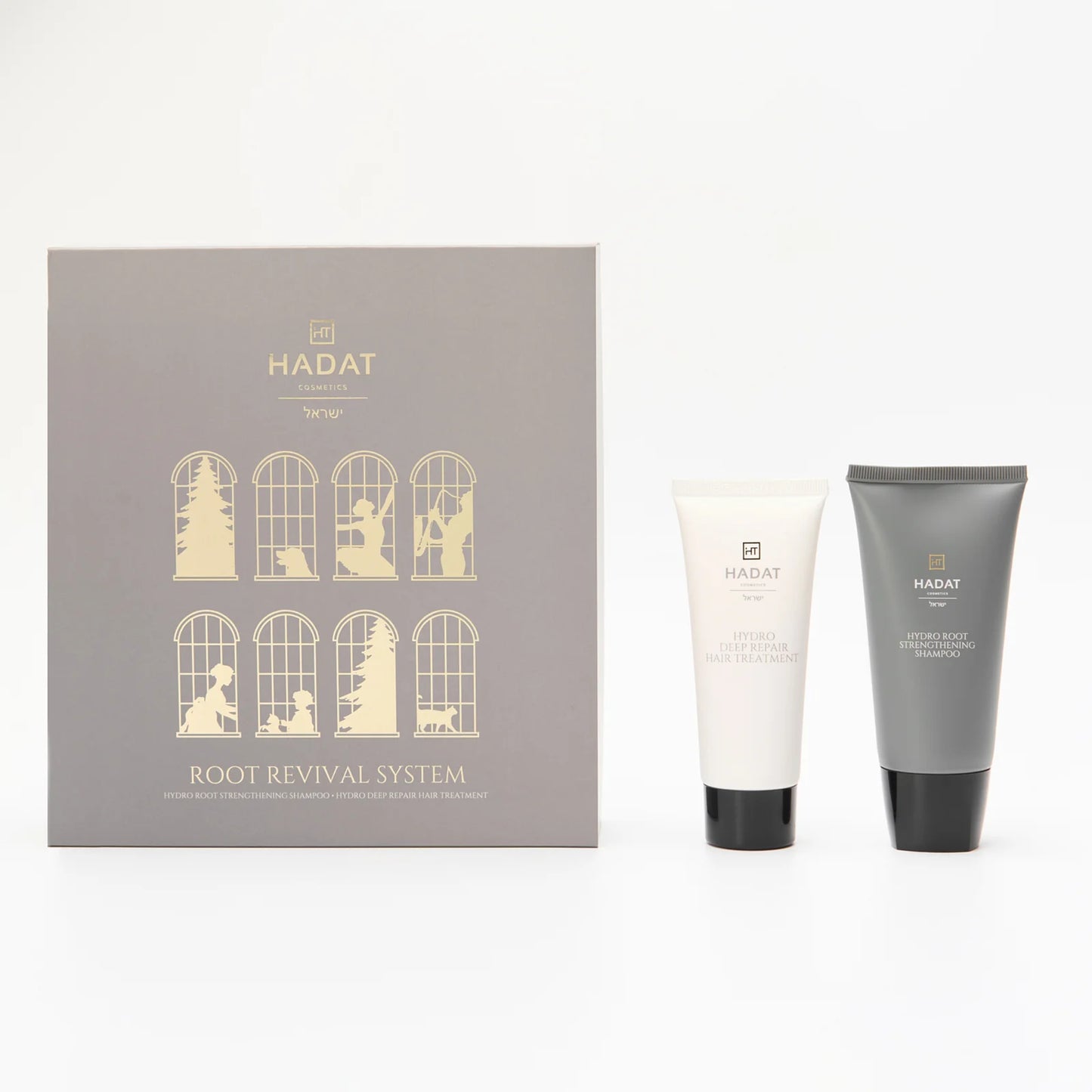 Hadat cosmetics Root Revival System Kit – plaukų šaknų atkūrimo priemonių rinkinys