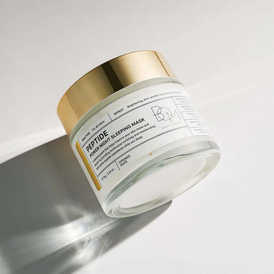 BOM Peptide Power night sleeping mask - naktinė veido kaukė, 75 g