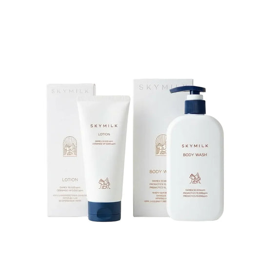 SKYMILK „PROBIOTICS & CERAMIDE BODY CARE SET“ kūno priežiūros rinkinys