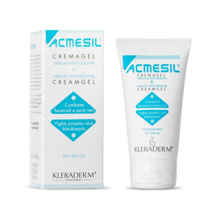 KLERADERM ACMESIL CREAM GEL kremas spuoguotai ir inkštiruotai odai, 50 ml