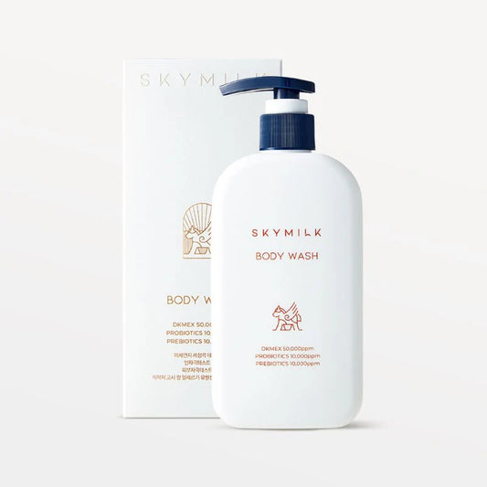 SKYMILK „PREBIOTICS & POSTBIOTICS BODY WASH” kūno prausiklis, 300 ml