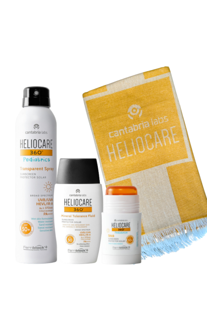 Heliocare rinkinys + vasariškas rankšluostis-pledas dovanų!