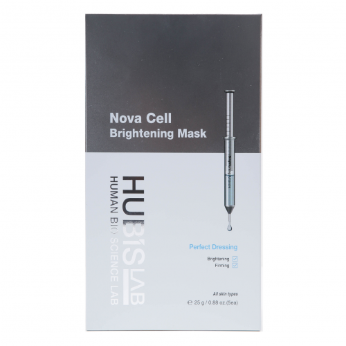 HUBISLAB E+ EPIDERMA NOVA CELL šviesinanti veido kaukė, 1 vnt