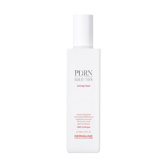 DERMALINE PDRN SOLUTION TONIC dvigubo poveikio, šviesinantis ir odos būklę gerinantis veido tonikas, 200 ml