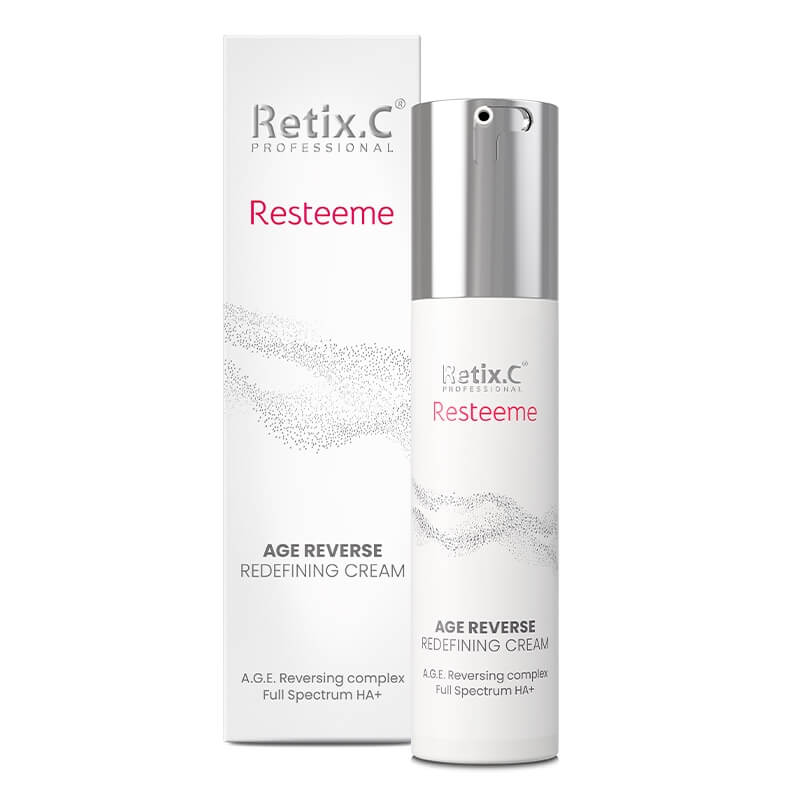 Retix.C RESTEEME AGE REVERSE REDEFINING CREAM - veido kremas su trehaloze ir polinukleiotidais, 50 ml